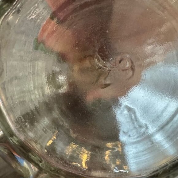 Small Clear Glass Oil/Vinegar Cruet With Handle & Black Screw Cap - Picture 6 of 10